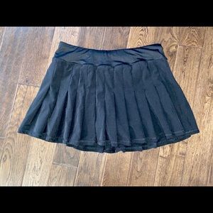 Black Pleated Tennis Skirt